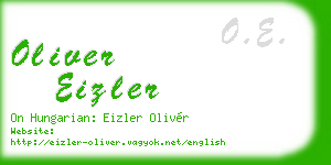 oliver eizler business card
