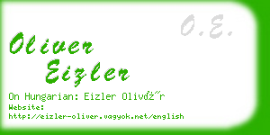 oliver eizler business card